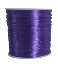 50 m. mørkelilla satin tråd - 2 mm.
